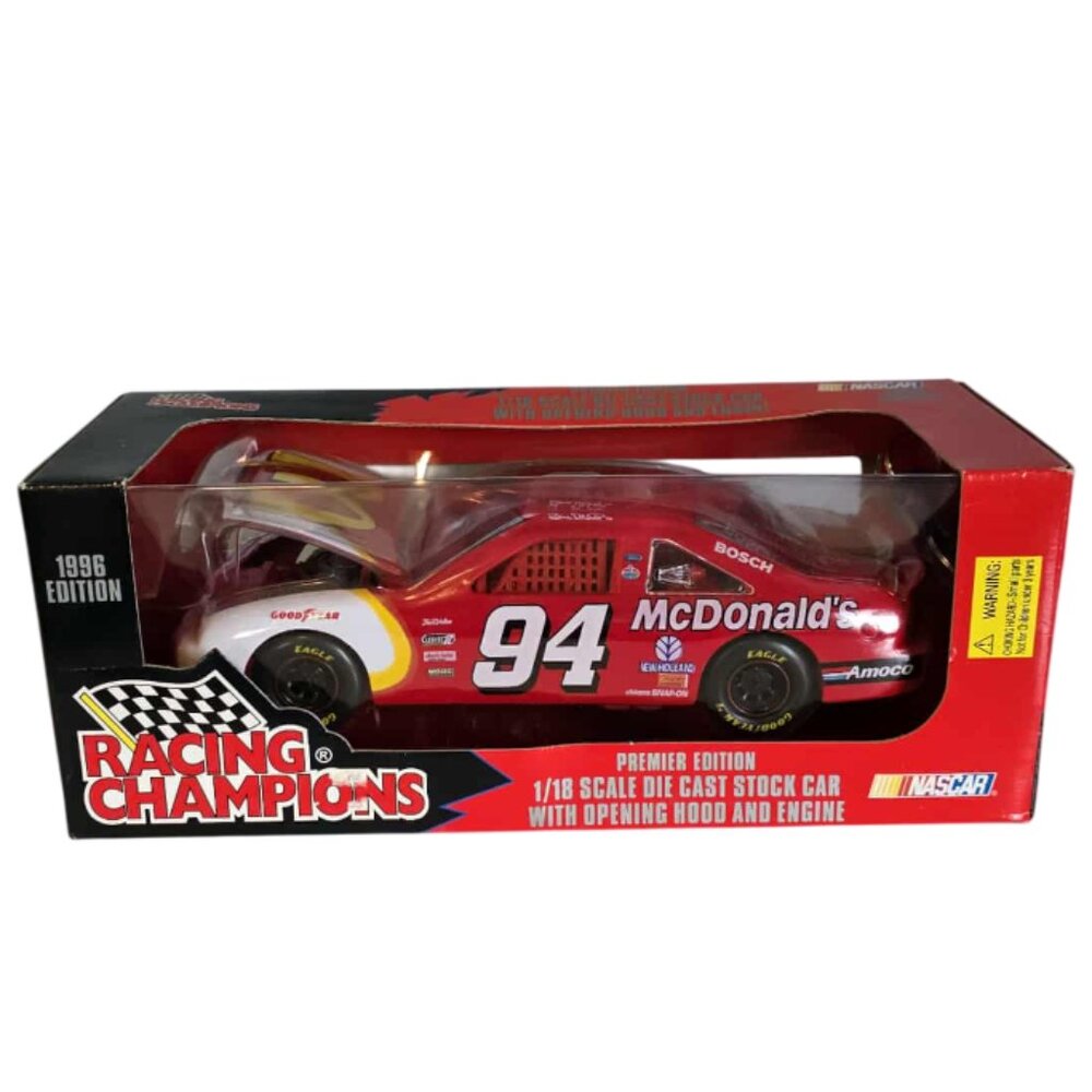 NWT 1996 Edition Nascar 1/18 Scale Car 94 McDonalds Vintage